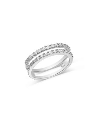 Luxe Collection Certified Lab Grown Diamond Ring Enhancer in 14K White Gold, 0.5 tcw