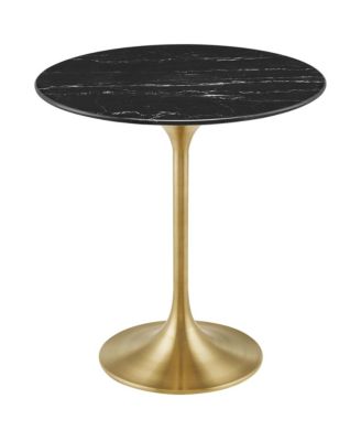 Lippa Round Artificial Marble Side Table