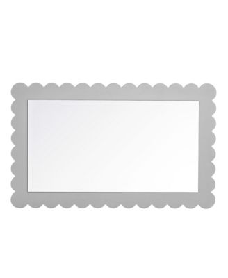 Emmeline Scalloped Rectangle Wall Mirror