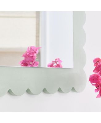 Emmeline Scalloped Rectangle Wall Mirror
