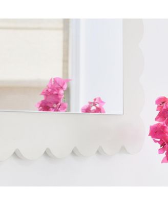 Emmeline Scalloped Rectangle Wall Mirror