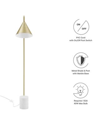 Ayla Marble Base Floor Lamp