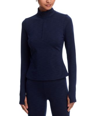 Stevie Active Rib Half Zip Top