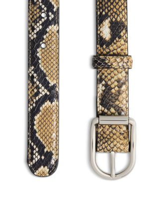 Women's Snake Embossed Belt