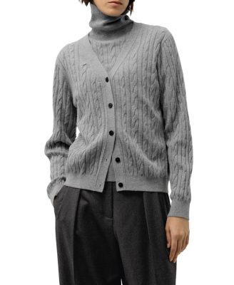  Cable Knit Baby Cashmere Cardigan