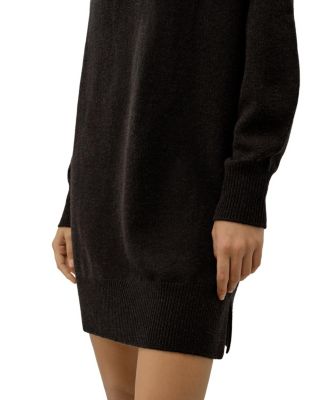  Wool Cashmere Turtleneck Sweater Dress