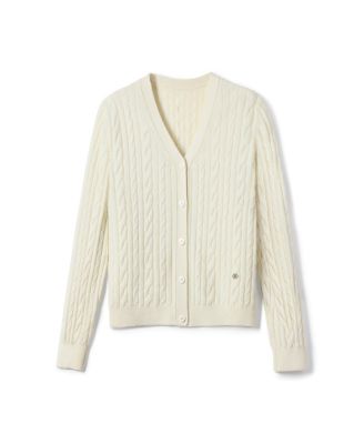  Cable Knit Baby Cashmere Cardigan