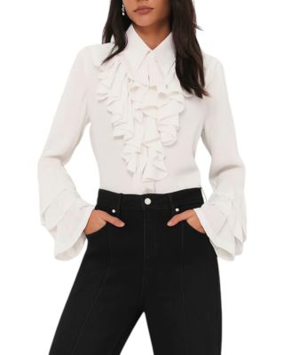 Women's Ruffle Detail Shirt