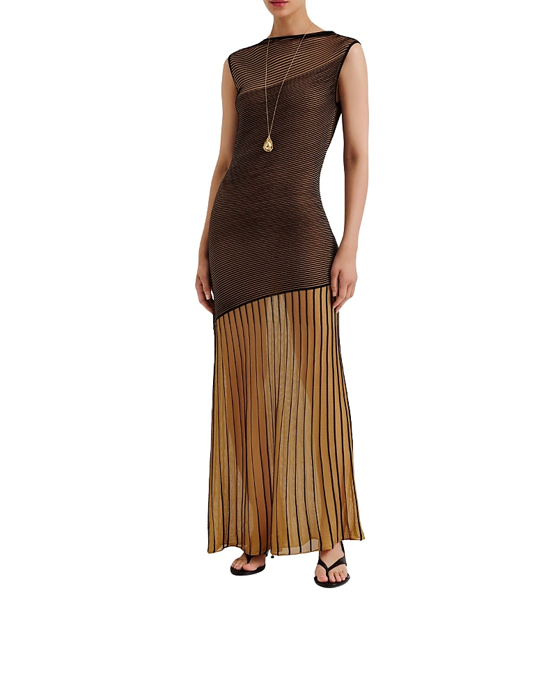 Malina Patricia Short Sleeve Knitted Maxi Dress
