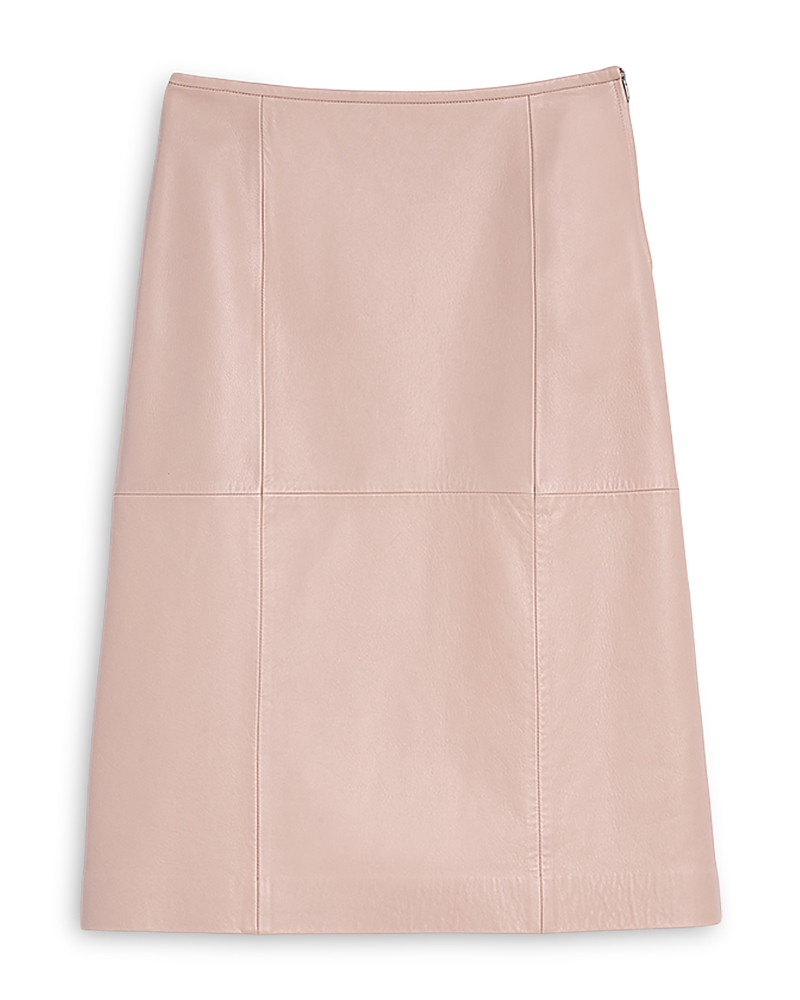 Jil Sander A Line Leather Skirt