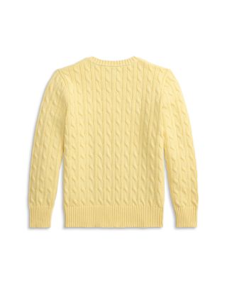 Boys' Cable Knit Cotton Sweater - Big Kid