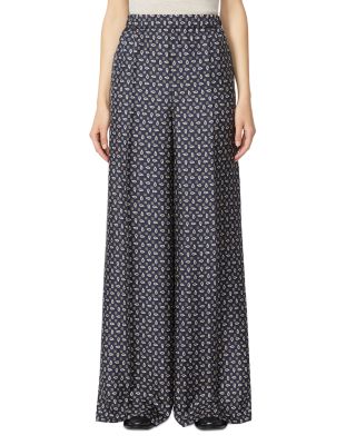 Vischio Wide Leg Silk Pants