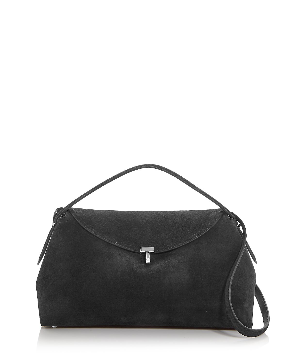 Toteme T-Lock Suede Convertible Top Handle Bag