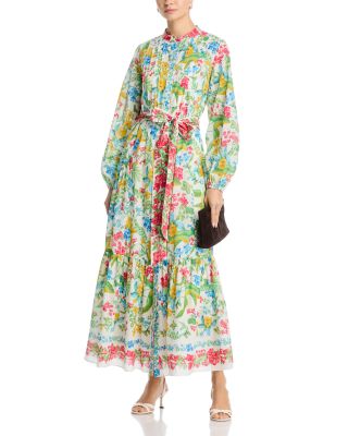 Zariah Pleated Tie Waist Dress