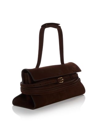 Tie Me Suede Shoulder Bag
