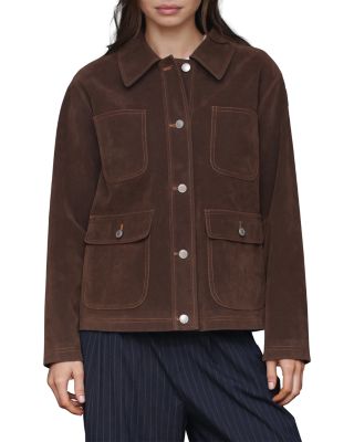 Faux Suede Barn Jacket