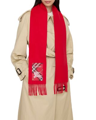 Check Label Cashmere Scarf