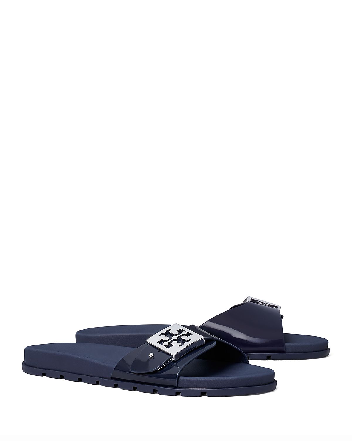 Tory Burch Women's Slip On Buckled Slide Sandals