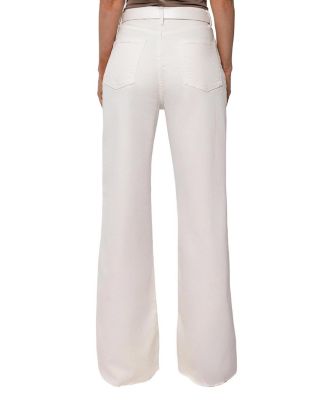  High Rise Phoenix Wide Leg Pant in White