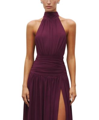  The Halter Slit Gown