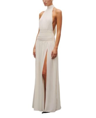  The Halter Slit Gown