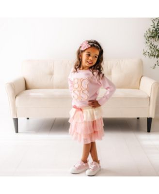 Girls' Big Sis Faux Pearl Patch Sweatshirt - Little Kid, Big Kid