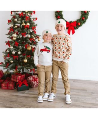 Boys' Christmas Truck Patch Sweatshirt - Big Kid