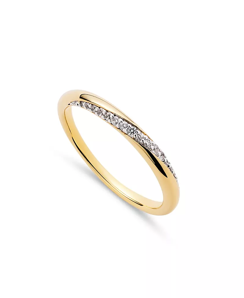Ana Luisa Kira Slim Gold Band Ring