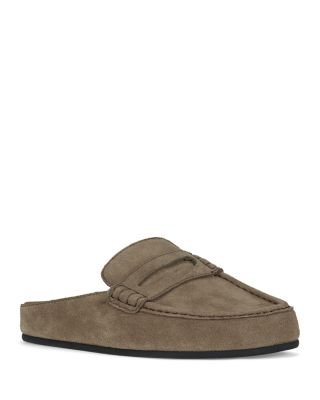 Women's Suede Mule Loafers