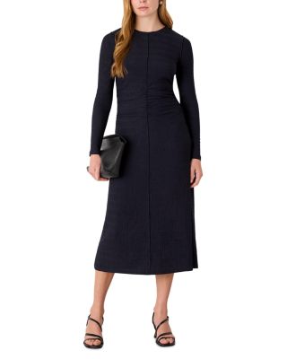 Textured Jersey Ruched Dress