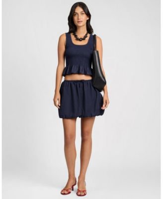  Air Linen Smocked Tank