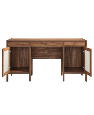Capri 58" Wood Grain Office Desk