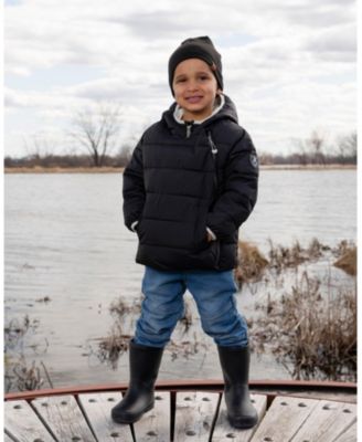 Unisex Compressible Winter Puffy Coat Designed for Car Seat - Little Kid