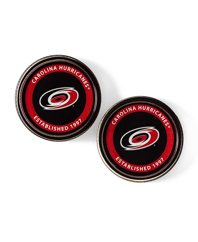Uncommon Goods Nhl Puck Shaped Glass Coaster, Set of 2