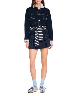 Contrast Stitch Cardigan