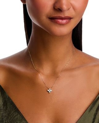 Now Through 2/16: Purchase a Bloomingdale's Fine Collection Mother-of-Pearl or Malachite Clover Pendant Necklace for $189.99 with any online purchase ($550 Reg)!