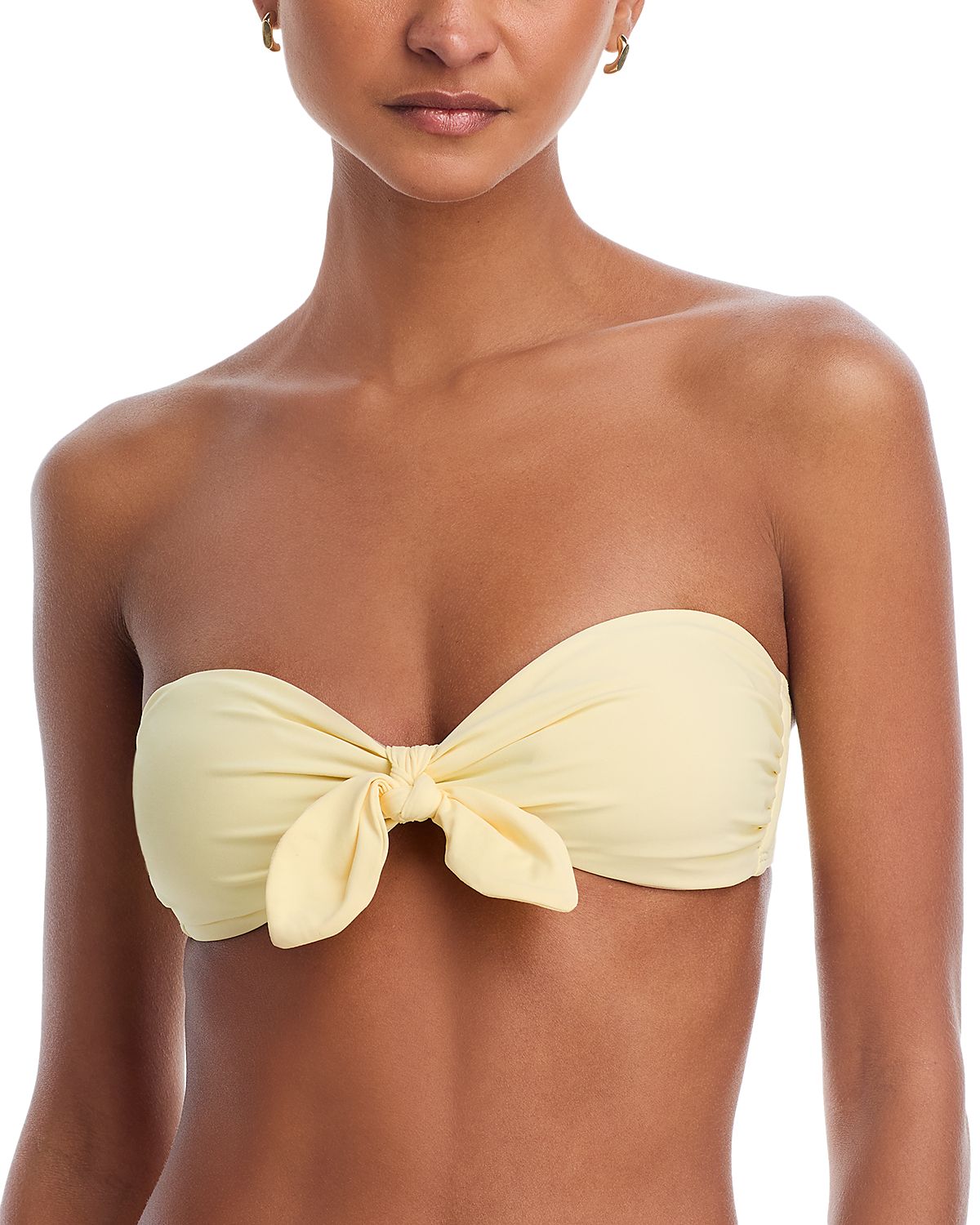 Paige Libby Tie Front Bandeau Bikini Top