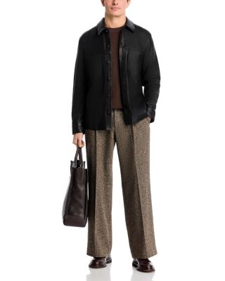 Gibson Leather Shirt Jacket