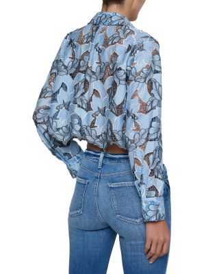 Akemi Cropped Button Down Blouse