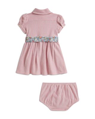 Girls' Belted Oxford Mesh Polo Dress & Bloomer - Baby