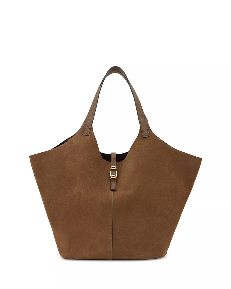 Reiss Lyra Suede Leather Tote