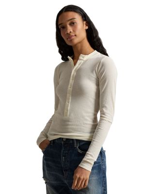 Ribbed Henley Top