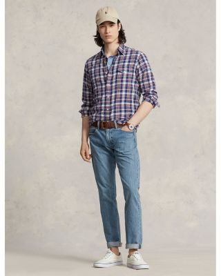 Varick Slim Straight Jeans in Blue Medium