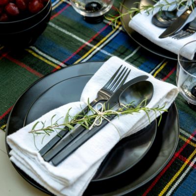 Heirloom Charcoal 16-Piece Dinnerware Set