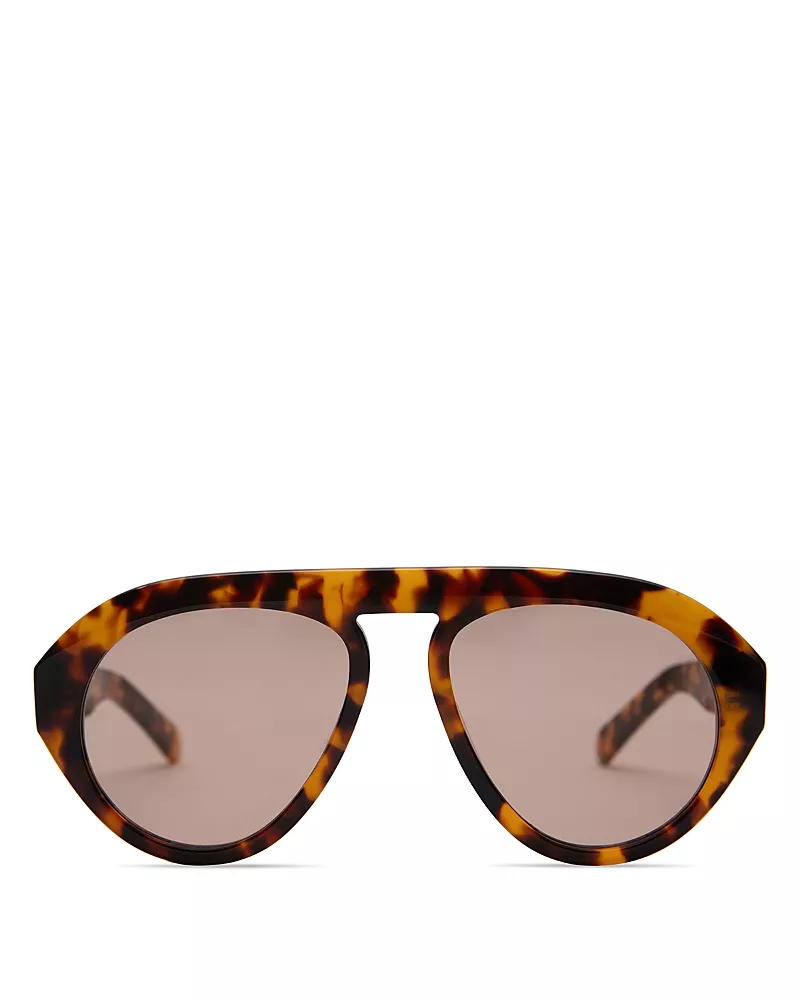 Elisa Johnson Val Aviator Sunglasses, 50mm