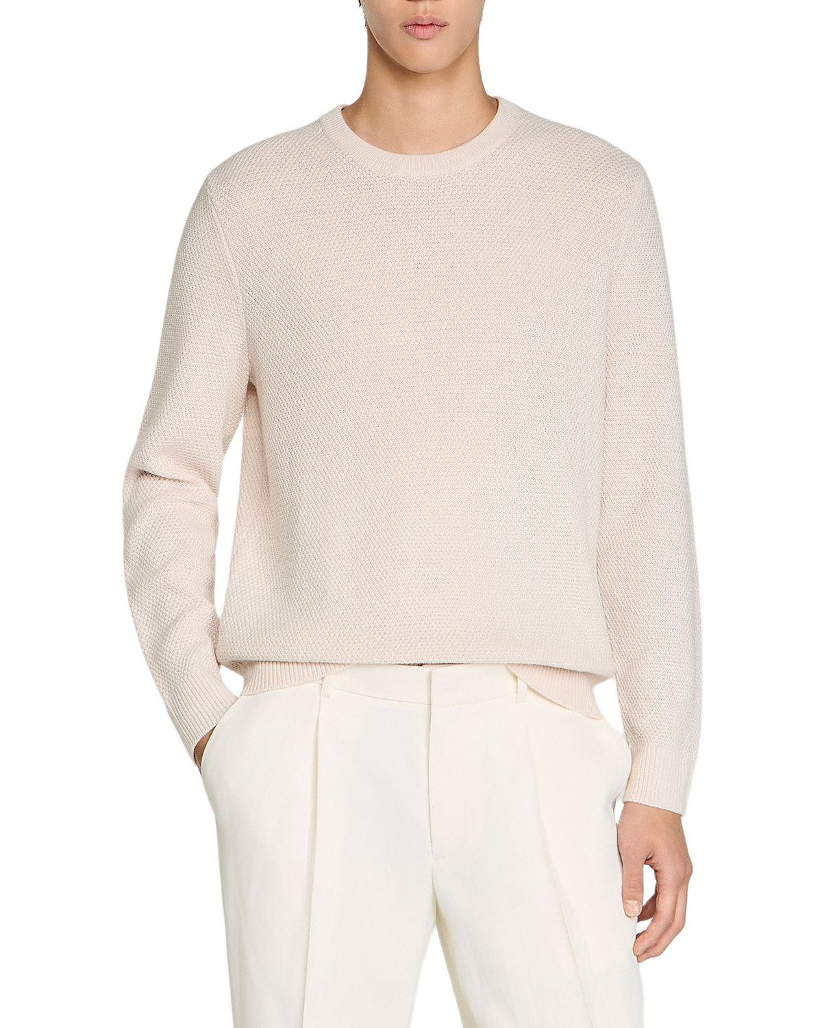 Sandro SS26 Seed Stitch Sweater