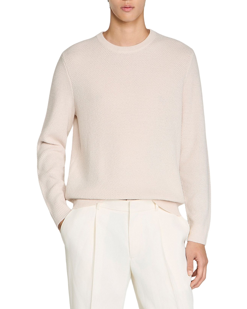 Sandro SS26 Seed Stitch Sweater