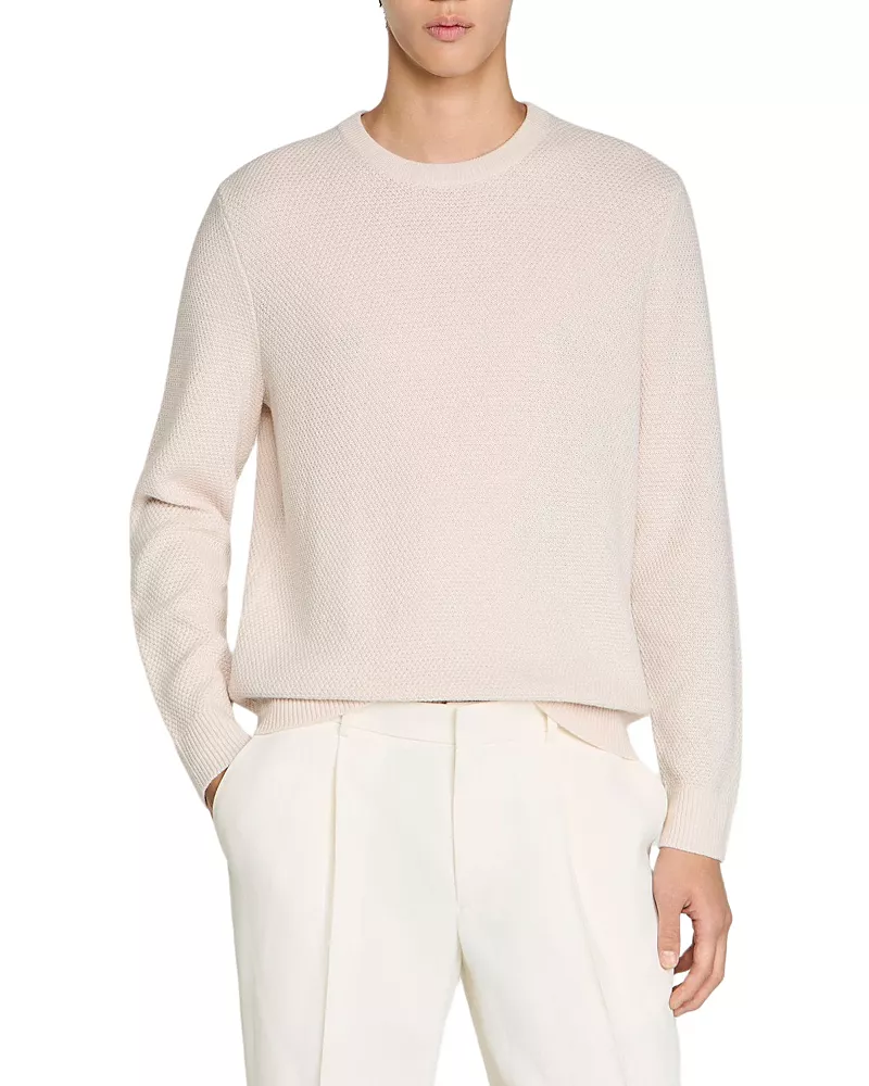 Sandro SS26 Seed Stitch Sweater