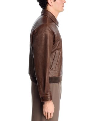 Leather Bomber Jacket