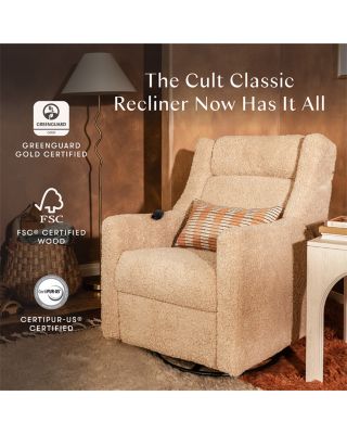 Kiwi Deluxe Power Recliner & Swivel Glider with Heat & Massage